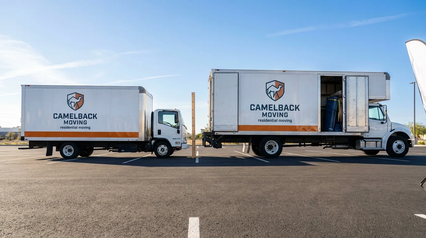 Moving truck size capacity guide in East Spencer